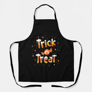 Trick Or treat Candy Yellow and Orange Cute Schort
