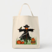 Trick or treat Canvas tas met pompoenen Scarecrow (Voorkant)