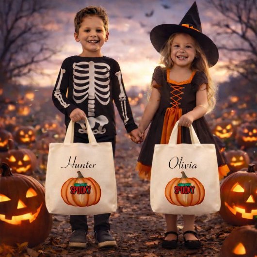 TRICK OR TREAT CANVAS TAS VOOR HALLOWEEN