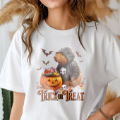 Trick or treat Capybara Halloween Funny Tri-Blend Shirt
