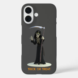 Trick or Treat. Cartoon Doodengeest iPhone 16 Hoesje