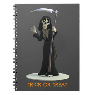 Trick or Treat. Cartoon Doodengeest Notitieboek