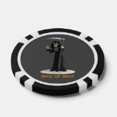 Trick or Treat. Cartoon Doodengeest Poker Chips (Enkel)