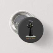 Trick or Treat. Cartoon Doodengeest Ronde Button 3,2 Cm (Voorkant /achterkant)