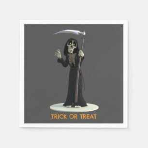Trick or Treat. Cartoon Doodengeest Servet
