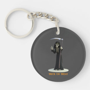 Trick or Treat. Cartoon Doodengeest Sleutelhanger