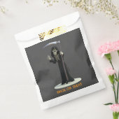 Trick or Treat. Cartoon Grim Reaper Bedankzakje (Gezegeld)