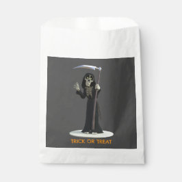 Trick or Treat. Cartoon Grim Reaper Bedankzakje
