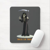 Trick or Treat. Cartoon Grim Reaper Muismat (Met muis)