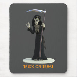 Trick or Treat. Cartoon Grim Reaper Muismat