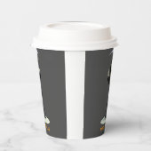 Trick or Treat. Cartoon Grim Reaper Papieren Bekers (Links)