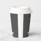 Trick or Treat. Cartoon Grim Reaper Papieren Bekers (Rechts)