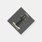 Trick or Treat. Cartoon Grim Reaper Servet (Hoek)