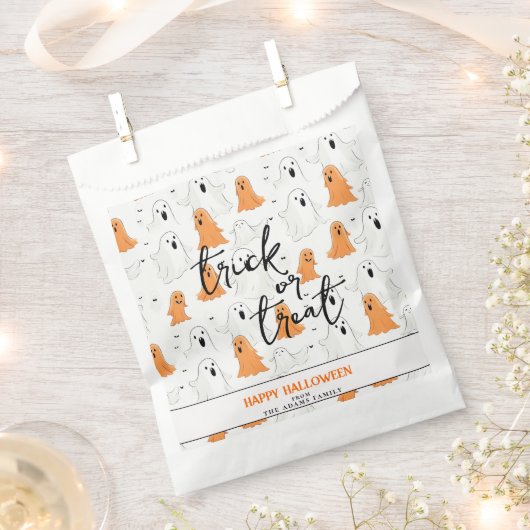 Trick or treat cartoonachtige spoken Halloween Bedankzakje (Geknipt)