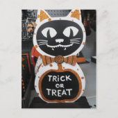 Trick or treat Cat Briefkaart (Voorkant)