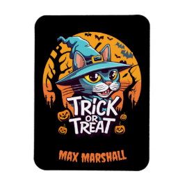 Trick or treat Cat - Creepy Crawlies Sinaasappel Z Magneet