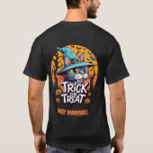 Trick or treat Cat - Creepy Crawlies Sinaasappel Z T-shirt (Achterkant)