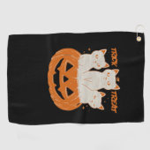 Trick or treat cats Classic T-shirt Golfhanddoek (Horizontaal)
