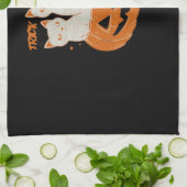 Trick or treat cats Classic T-shirt Theedoek (Gevouwen)