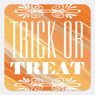  Trick or treat Chalkboard Halloween Vierkante Sticker