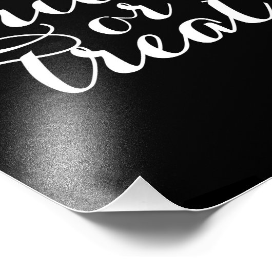 Trick or treat Chic | Halloween Art Print Foto Afdruk (Hoek)