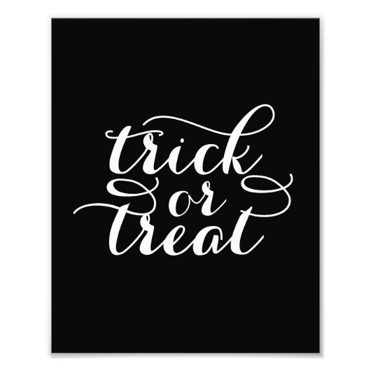 Trick or treat Chic | Halloween Art Print Foto Afdruk (Voorkant)