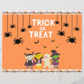 Trick or Treat Chip Bag Wrappers/Candy Bags Flyer (Voorkant)