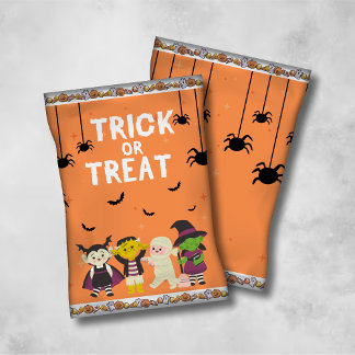 Trick or Treat Chipzak Verpakkingen/Snoepzakken Flyer