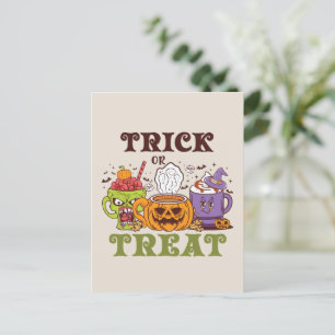 Trick or treat Coffee Delight Briefkaart