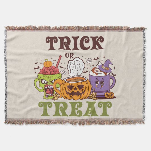Trick or treat Coffee Delight Deken (Voorkant)