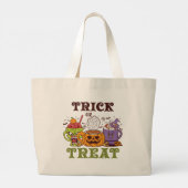 Trick or treat Coffee Delight Grote Tote Bag (Achterkant)