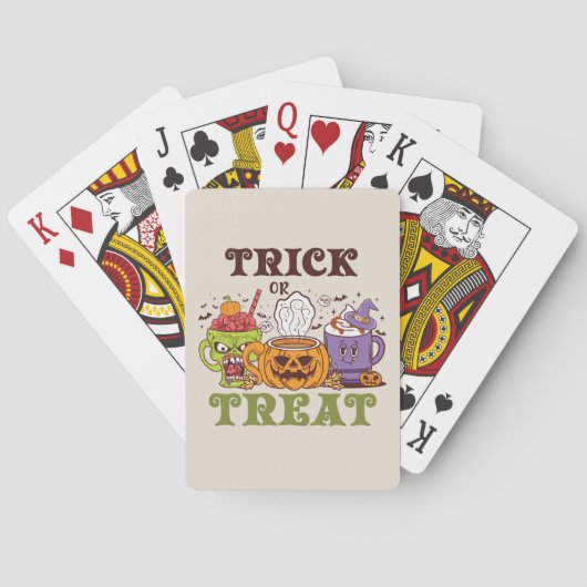Trick or treat Coffee Delight Pokerkaarten (Achterkant)