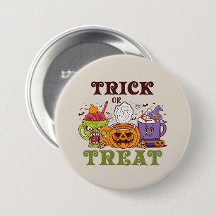 Trick or treat Coffee Delight Ronde Button 7,6 Cm
