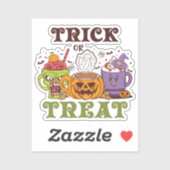 Trick or treat Coffee Delight Sticker (Vel)