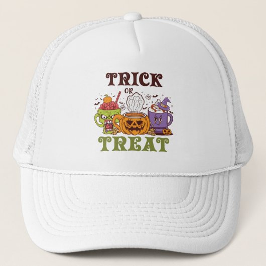 Trick or treat Coffee Delight Trucker Pet (Voorkant)
