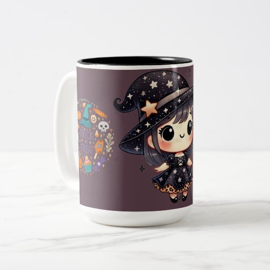 trick or treat Coffee Mok - Feestelijke Halloween (Voorkant links)