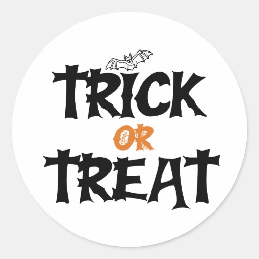 trick or treat, Cool Halloween sticker (Voorkant)