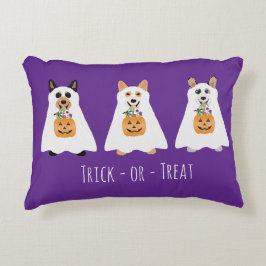 Trick or treat Corgi Ghost Dogs Halloween Accent Kussen