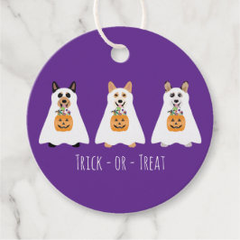Trick or treat Corgi Ghost Dogs Halloween Bedankjes Labels