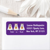 Trick or treat Corgi Ghost Dogs Halloween Etiket (Insitu)