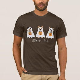 Trick or treat Corgi Ghost Dogs Halloween T-shirt