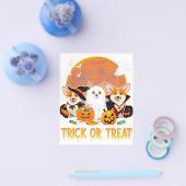 Trick or treat Corgi Halloween Gift for Hondenlief Flyer (Enkel)