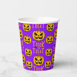 Trick or treat Creepy Pumpkins Halloween Party Papieren Bekers