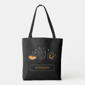 trick or treat cristal tote bag (Achterkant)