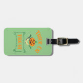 Trick or treat crossbones Halloween pompoen gezich Bagagelabel (Voorkant horizontaal)