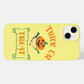 Trick or treat crossbones Halloween pompoen gezich iPhone Hoesje (Achterkant horizontaal)