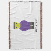 Trick or treat- Cute Frankenstein Deken (Voorkant Verticaal)