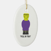 Trick or treat- Cute Frankenstein Keramisch Ornament (Rechts)