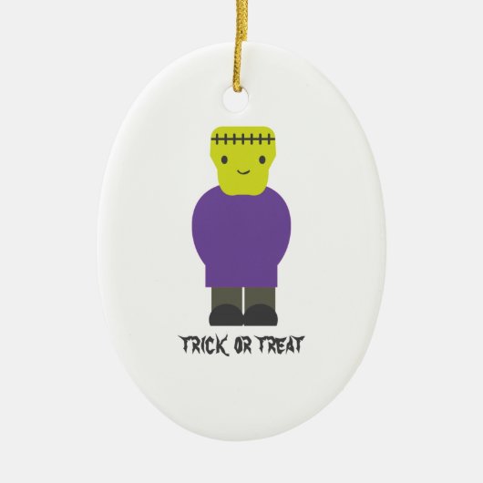 Trick or treat- Cute Frankenstein Keramisch Ornament (Voorkant)