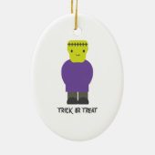 Trick or treat- Cute Frankenstein Keramisch Ornament (Achterkant)